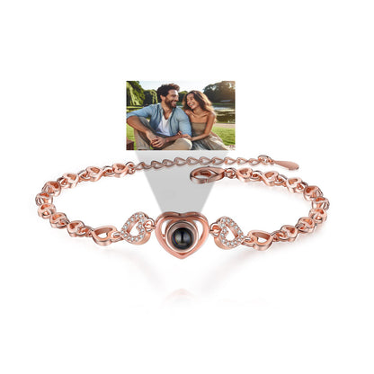 Bracelet with Picture inside Custom Personalized Photo Projection Bracelet