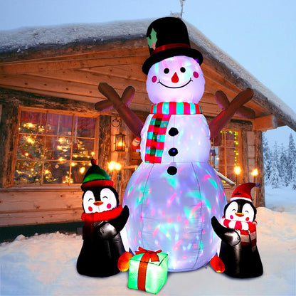 6FT  Snowman Penguin Inflatables Outdoor Decorations