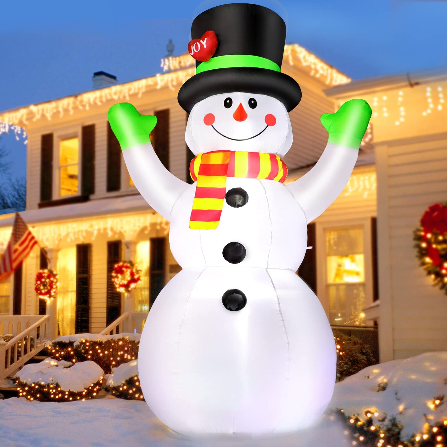 7 FT Giant Snowman InflatablesOutdoor Decorations