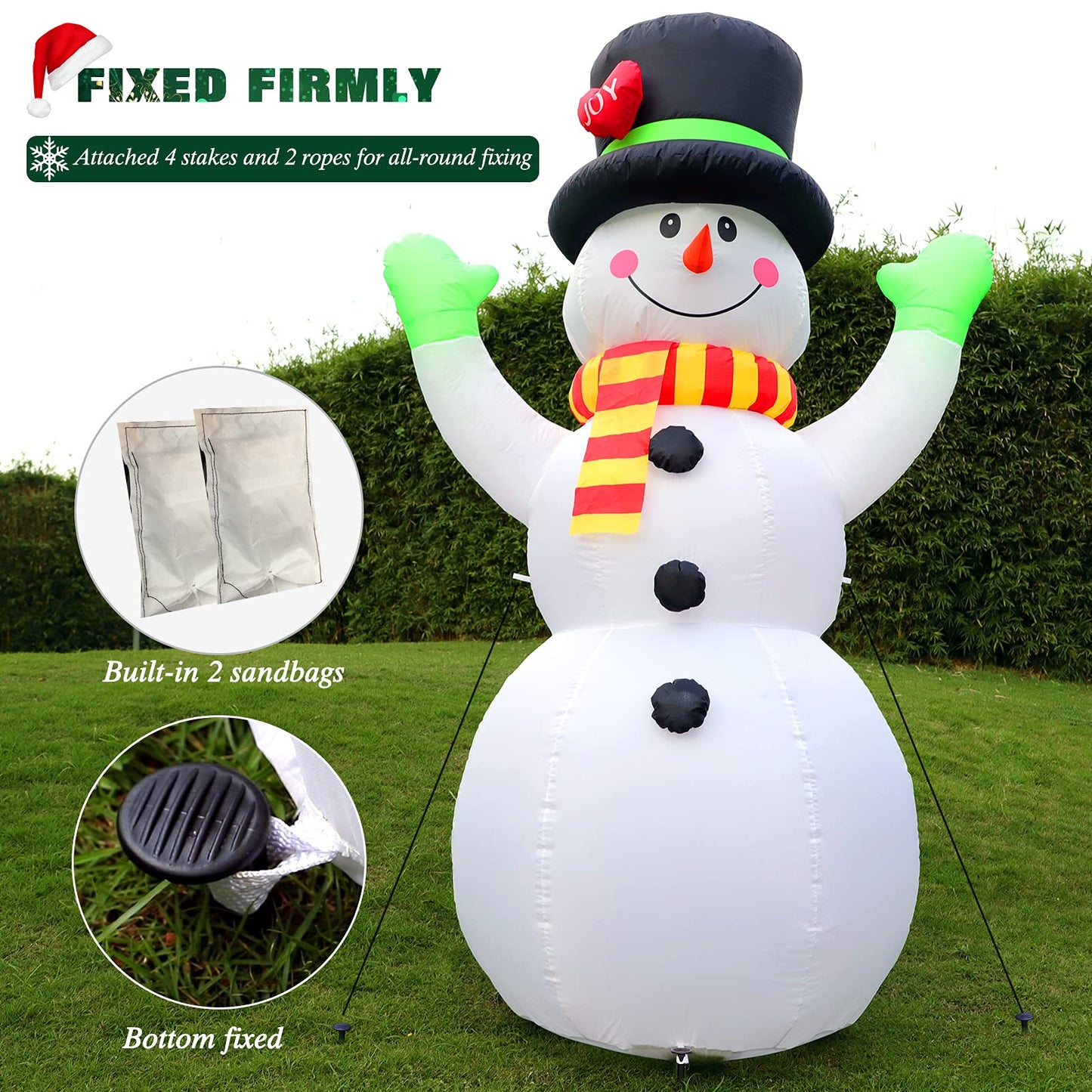 7 FT Giant Snowman InflatablesOutdoor Decorations