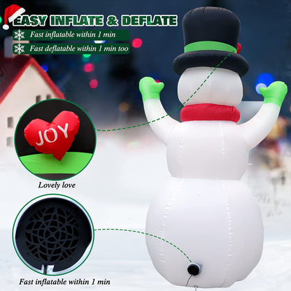 7 FT Giant Snowman InflatablesOutdoor Decorations