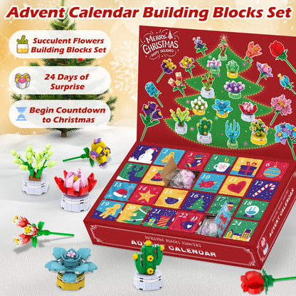 Building Block Flowers Christmas Advent Calendar 2024