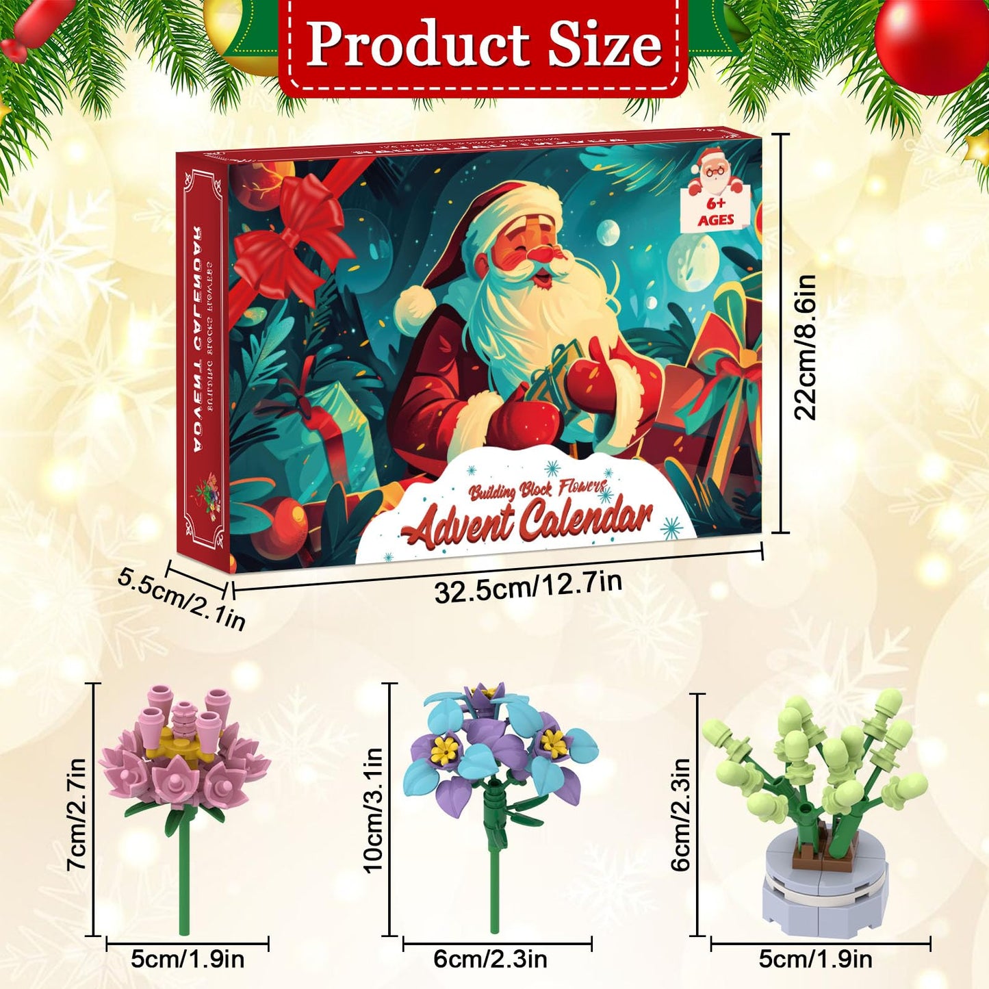 Building Block Flowers Christmas Advent Calendar 2024